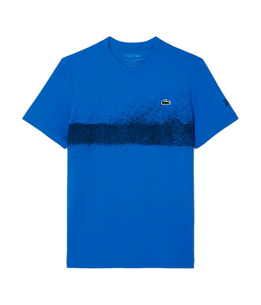 Camiseta Lacoste Novak Djokovic Tee Azul/Negro 2025