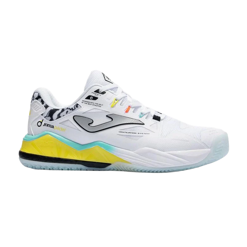 Zapatillas Joma Top Spin 2602OM Blanco/Amarillo 2026