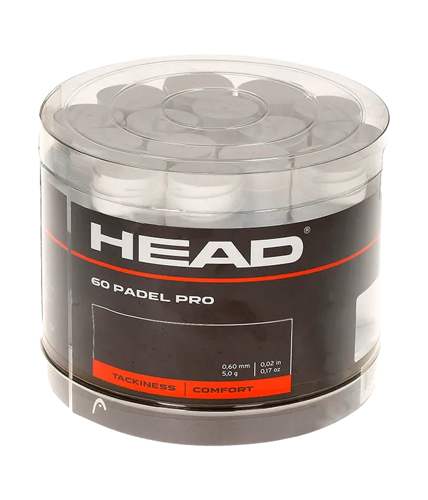 Tambor Overgrips Head Padel Pro Blanco (x60)