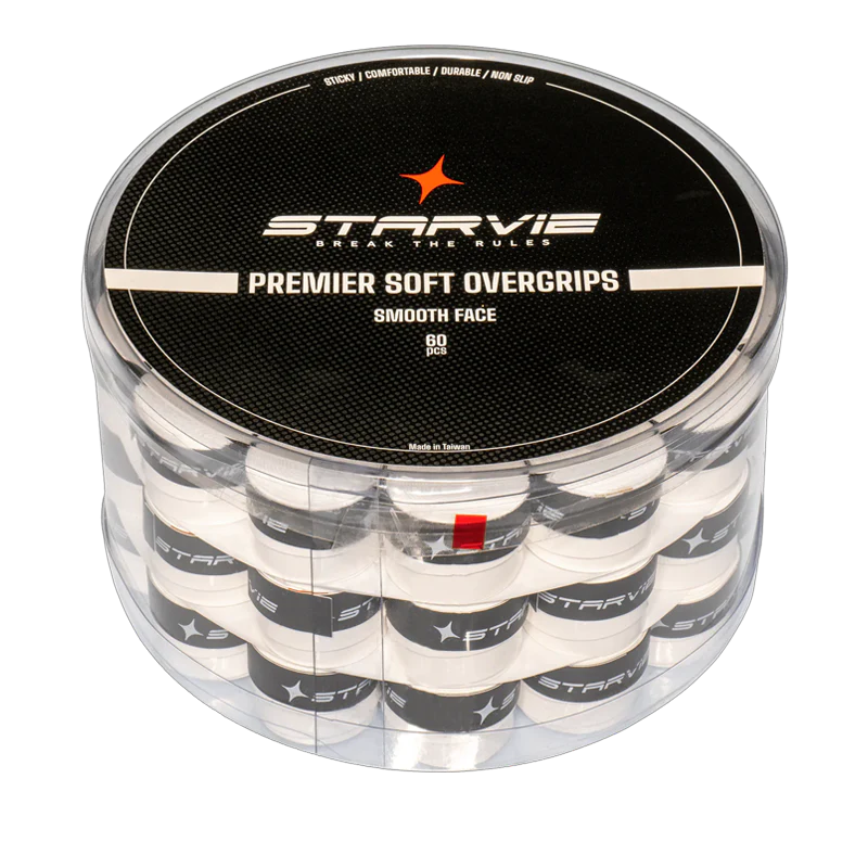 Tambor Overgrips Starvie Tacky Touch Smooth Blanco (x60)