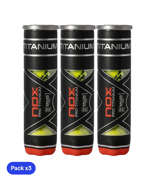 Pelotas Nox Pro Titanium (x4)(Pack x3)