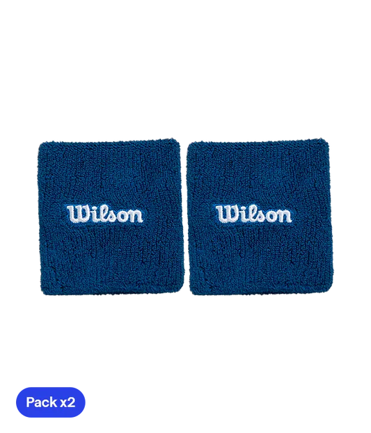 Muñequeras Cortas Wilson Azul Marino 2025 (x2)