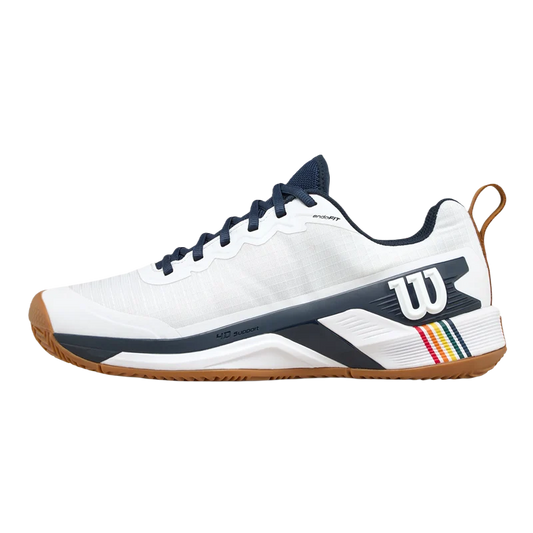 Zapatillas Wilson Rush Pro 4.5 Clay RG White/Navy Blazer/Gum 2025