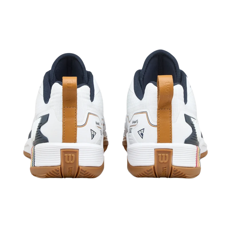Zapatillas Wilson Rush Pro 4.5 Clay RG White/Navy Blazer/Gum 2025