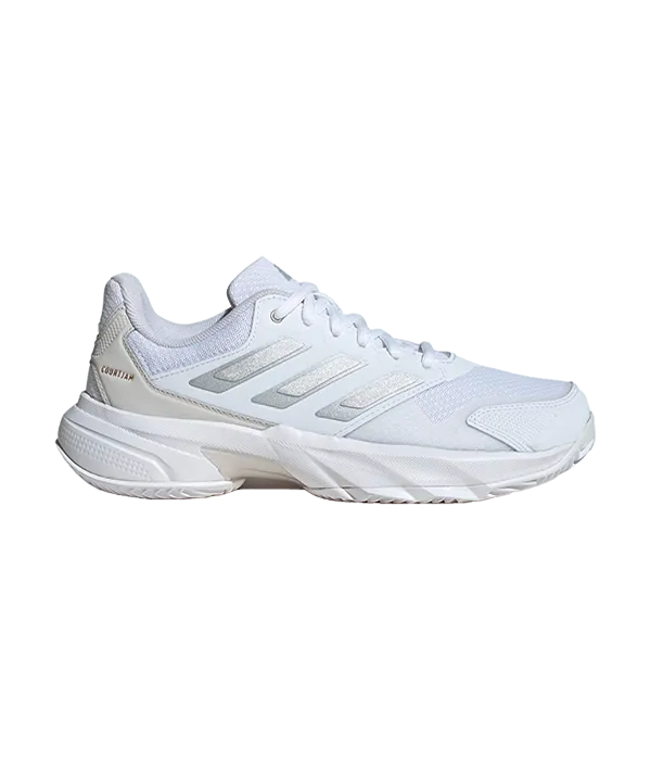 Zapatillas Adidas CourtJam Control 3 CL Mujer Blanco/Gris 2025