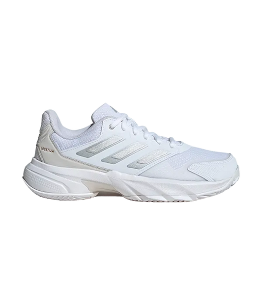 Zapatillas Adidas CourtJam Control 3 CL Mujer Blanco/Gris 2025