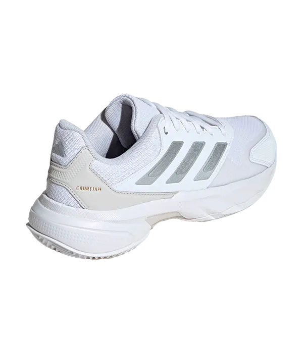 Zapatillas Adidas CourtJam Control 3 CL Mujer Blanco/Gris 2025