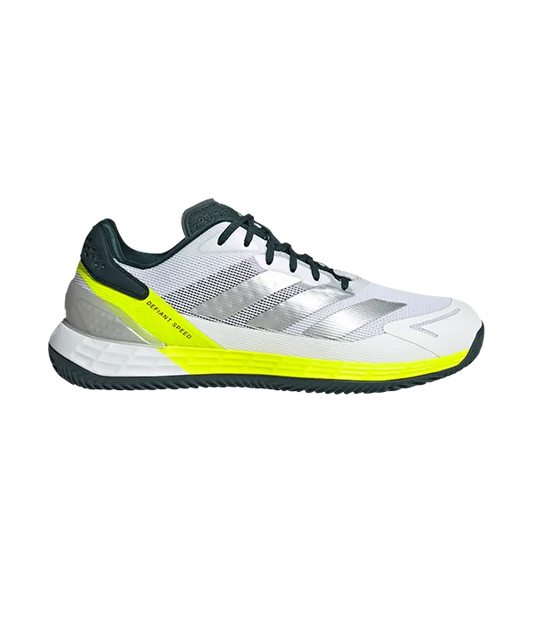 Zapatillas Adidas Defiant Speed 2 M CL Blanco/Amarillo fluor 2025