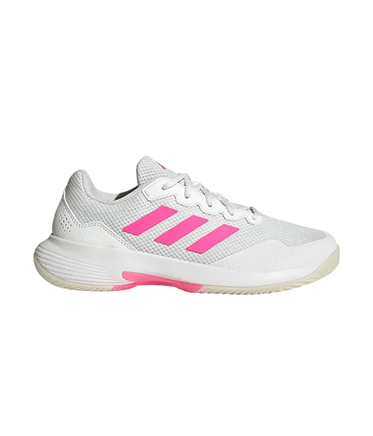 Zapatillas Adidas GameCourt 2 Mujer Blanco/Rosa 2025