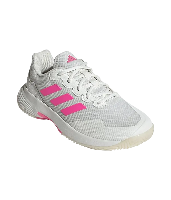 Zapatillas Adidas GameCourt 2 Mujer Blanco/Rosa 2025