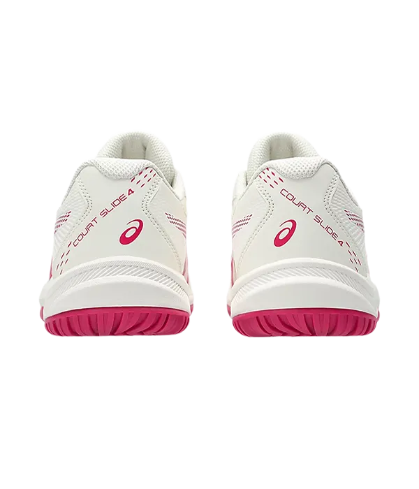 Zapatillas Asics Court Slide 4 Cream/Bright Rose Mujer 2025