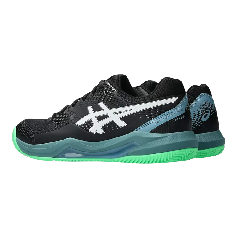 Zapatillas Asics Gel-Dedicate 8 Padel Black/Vital Green 2026