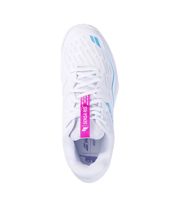 Zapatillas Babolat Sensa Rise Mujer White/Rhodamine Red 2025