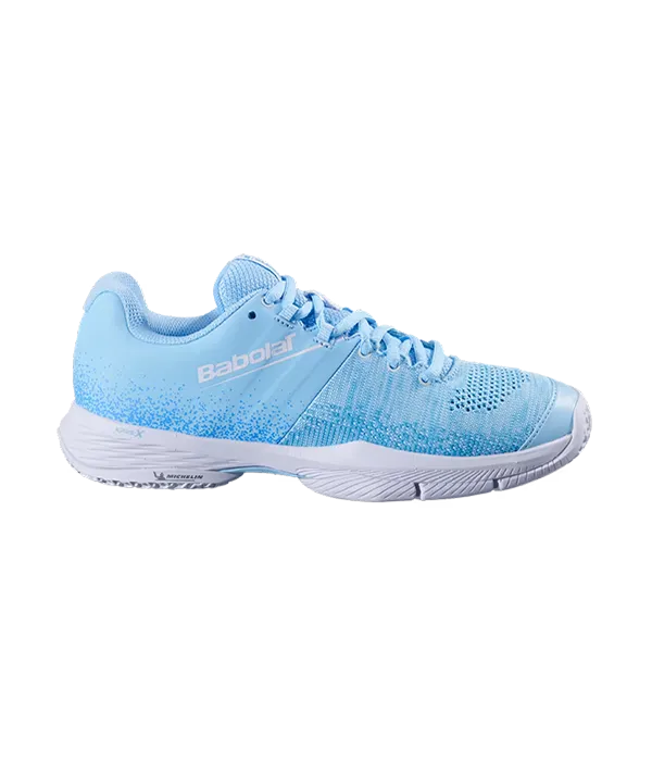 Zapatillas Babolat Sensa Sky Blue/Tigerlily Mujer