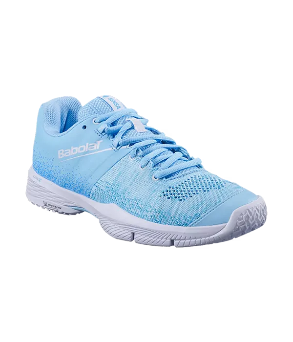 Zapatillas Babolat Sensa Sky Blue/Tigerlily Mujer