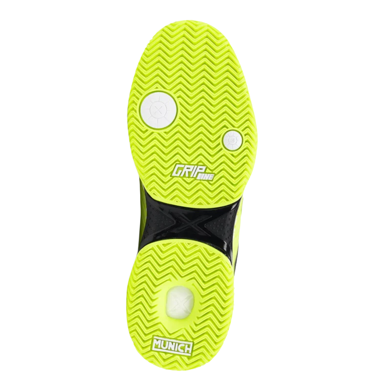 Zapatillas Munich Padx 62 Padel Amarilo Fluor
