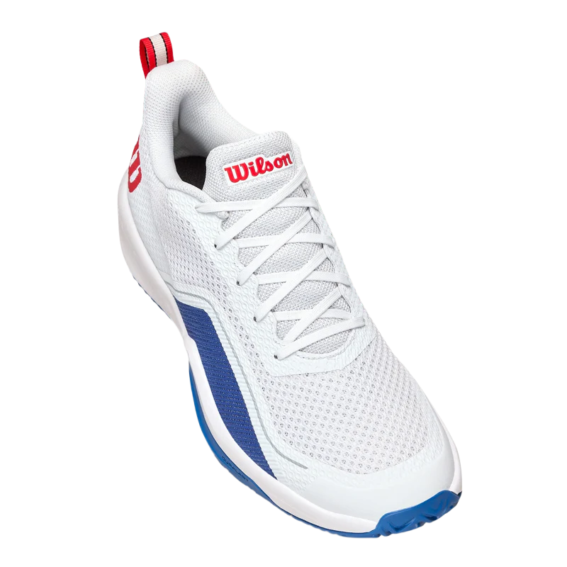Zapatillas Wilson Rush Pro Lite White/Deja Vu Blue /Wilson Red 2025