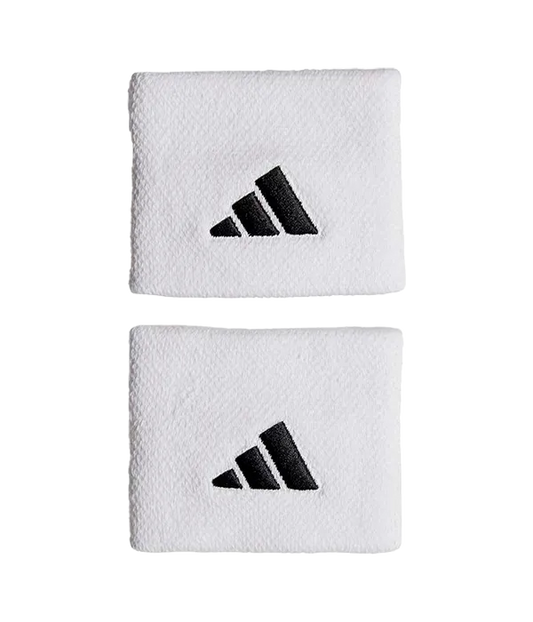 Muñequera Adidas Corta Blanca Logo Pequeño (x2) 2025