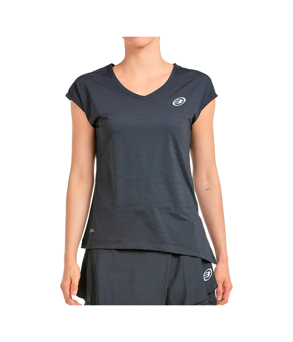 Camiseta Bullpadel Adoros Mujer Negro 2025
