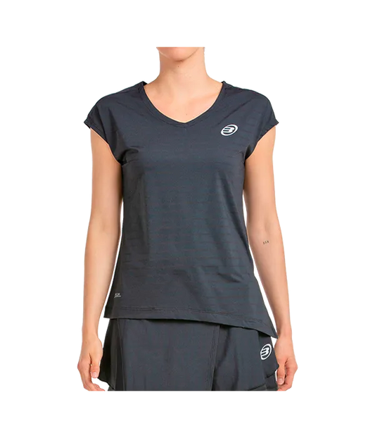 Camiseta Bullpadel Adoros Mujer Negro 2025