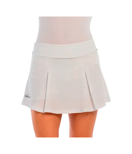 Falda Bullpadel Adoso Blanco 2025 Premier Padel