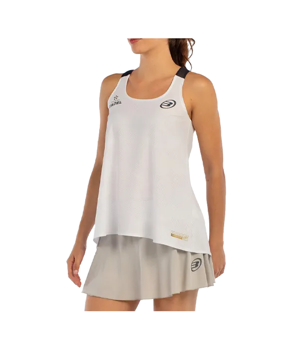 Camiseta Tirantes Bullpadel Agore Mujer Blanco