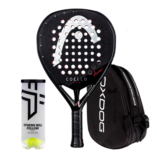 Pack Pala Head Coello Pro 2025 + Paletero Oxdog Ultra Tour Negro + Pelotas Oxdog BOOST+