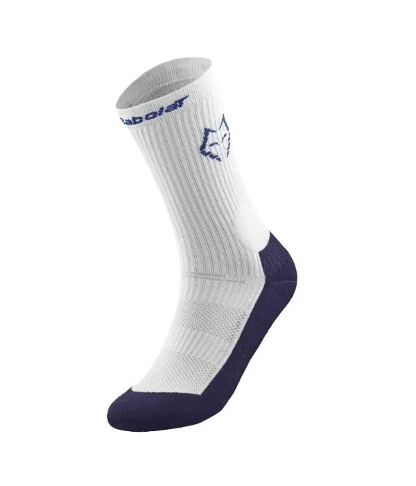 Calcetines Babolat Largos Mid-Calf White/Estate Blue 2025 J. Lebrón
