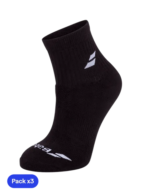 Calcetines Babolat Quarter Negro (pack x3)