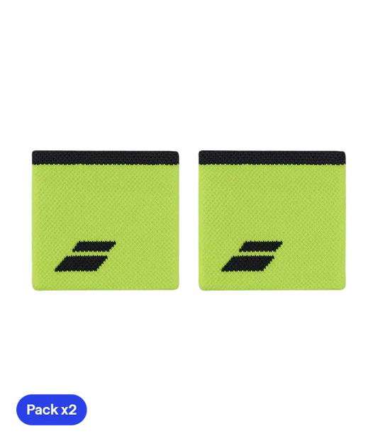 Muñequeras Babolat Amarillo/Gris (Pack x2)