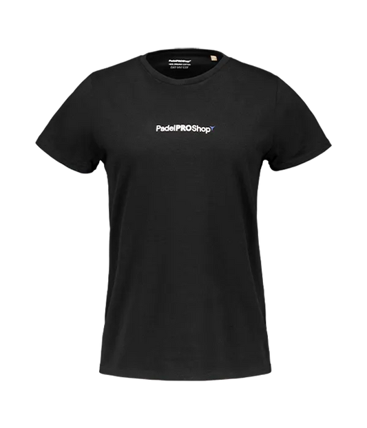 Camiseta algodón mujer PadelPROShop Negra