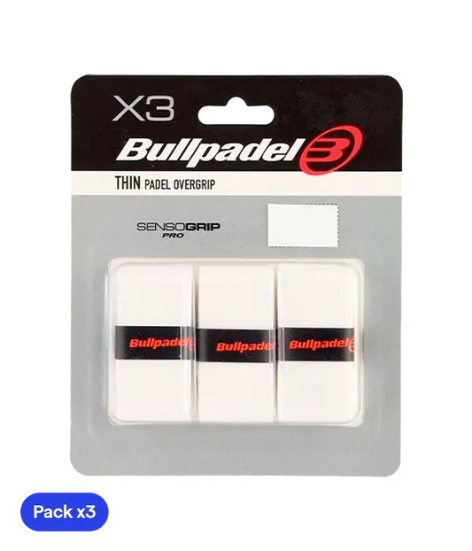 Overgrips Bullpadel GB1603 Thin Blanco (Pack x3)