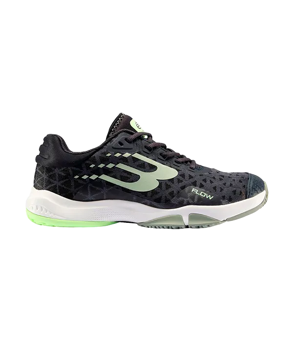 Zapatillas Bullpadel Flow 24V Negro/Eucalipto