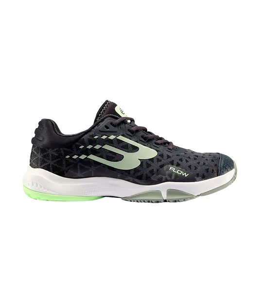 Zapatillas Bullpadel Flow 24V Negro/Eucalipto