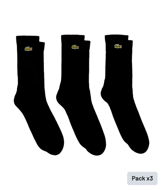 Calcetines Lacoste Sport (x3) Negro