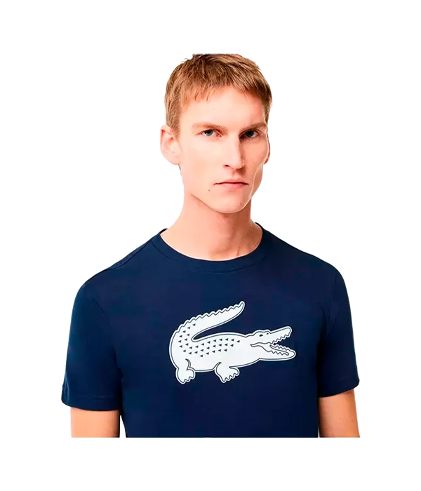 Camiseta Lacoste Regular Fit Algodon Azul Marino