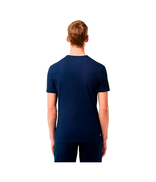 Camiseta Lacoste Regular Fit Algodon Azul Marino
