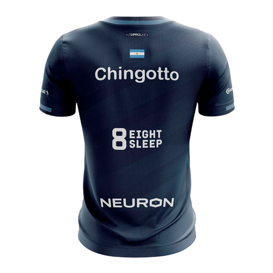 Camiseta Bullpadel Prior Fede Chingotto Azul Marino 2026