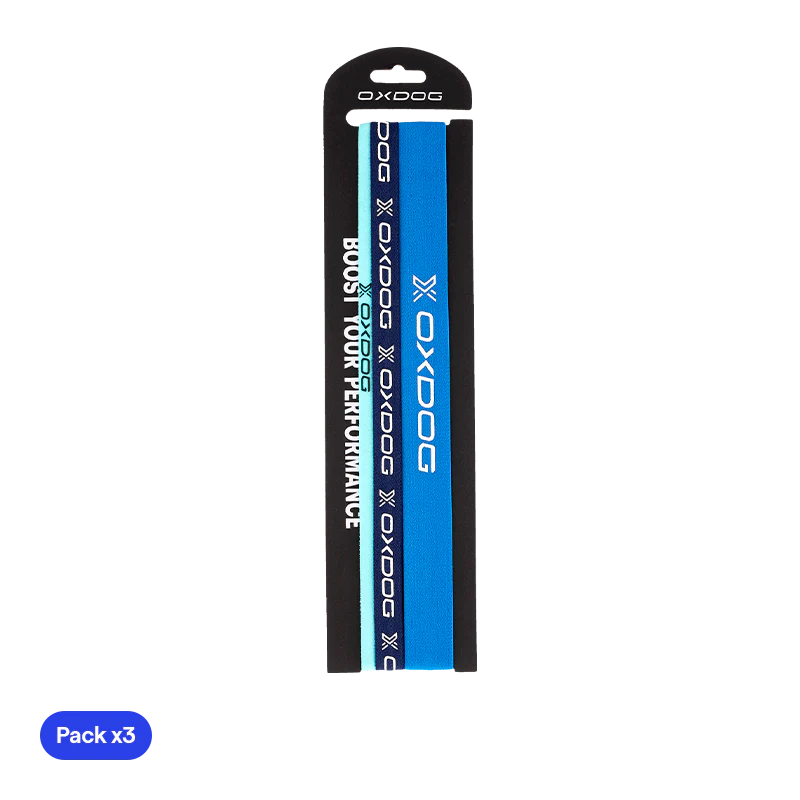 Cintas de Pelo Oxdog Azul (Pack x3)