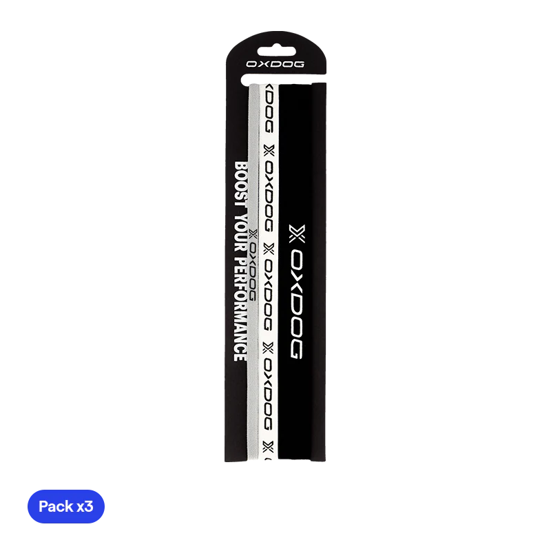 Cintas de Pelo Oxdog Negro/Blanco (Pack x3)