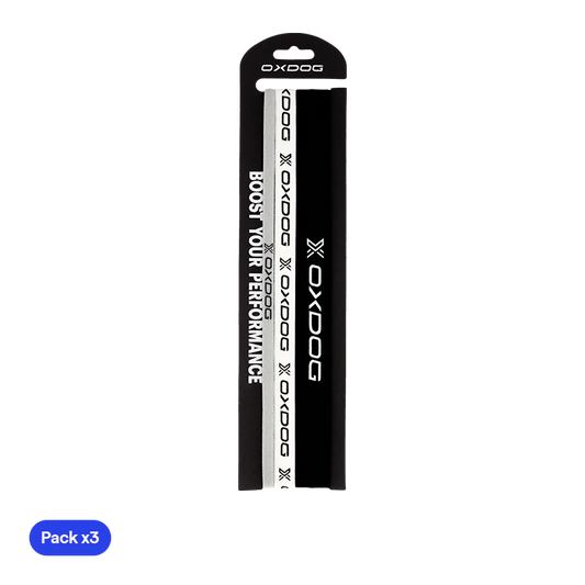 Cintas de Pelo Oxdog Negro/Blanco (Pack x3)