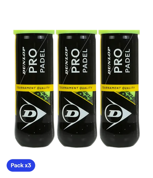Pelotas Dunlop Pro Padel (Pack x3)