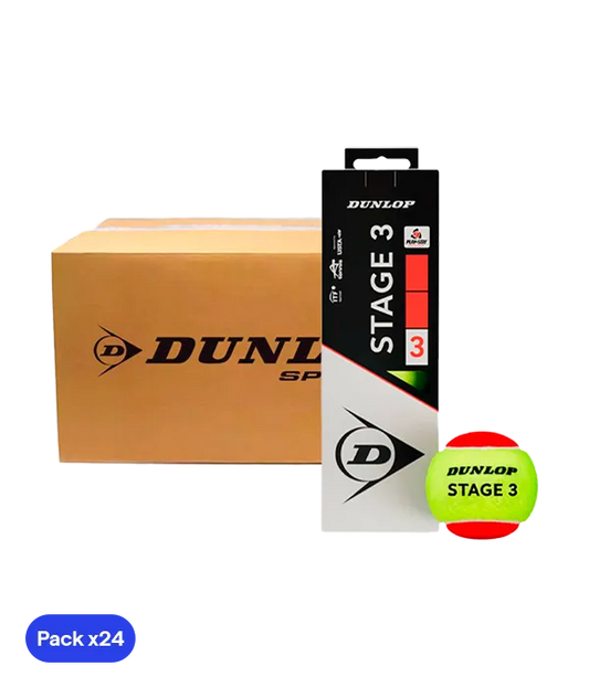 Cajón Dunlop Stage 3 Rojo/Amarillo 2025 (Pack x 24)