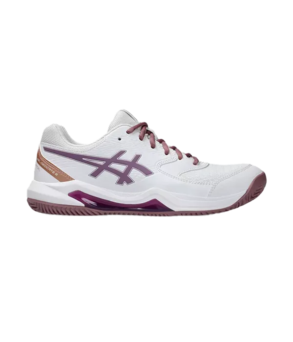 Zapatillas Asics Gel-Dedicate 8 Padel Mujer White/Dark Ube 2025