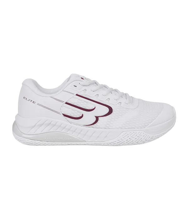 Zapatillas Bullpadel Elite 25I Mujer Blanco/Granate 2025