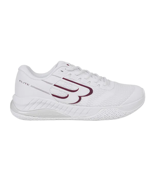 Zapatillas Bullpadel Elite 25I Mujer Blanco/Granate 2025