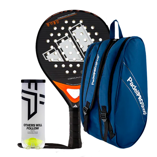 Pack Pala Adidas Granite CTRL 2.0 + Paletero PadelPROShop + Pelotas Oxdog BOOST+