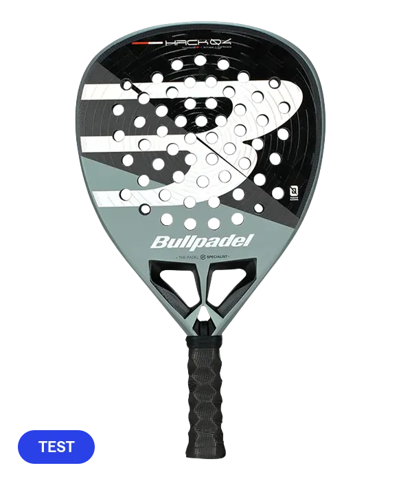 Pala de TEST Bullpadel Hack 04 2026