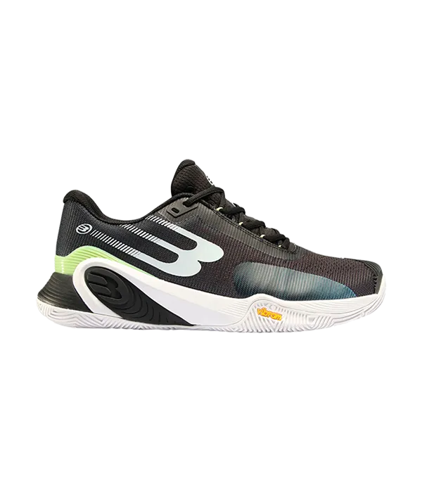 Zapatillas Bullpadel Hack Vibram 24I Negro/Verde