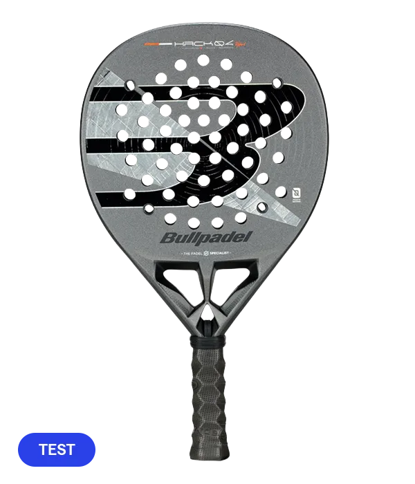 Pala de TEST Bullpadel Hack 04 Hybrid 2026
